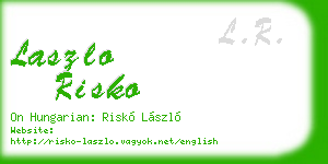 laszlo risko business card